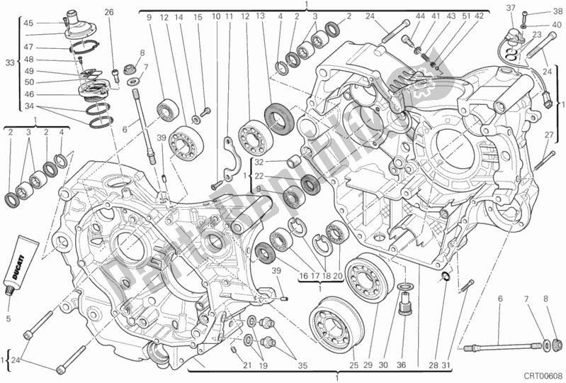 Alle onderdelen voor de Carter van de Ducati Monster 795 EU Thailand 2012